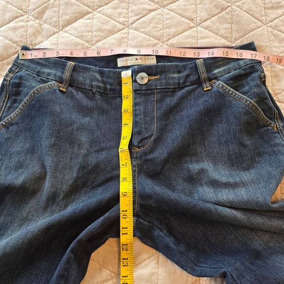 Vintage Tommy Hilfiger Jean's Women's 14P Hipster Dark Wash Embellished Pocket - Picture 8 of 10